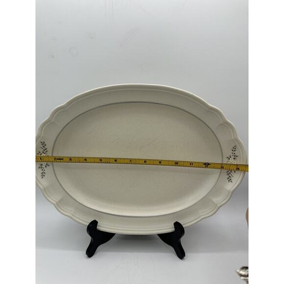Vintage Pfaltzgraff Heirloom Stoneware Serving Platter 14.5" - Picture 3 of 8